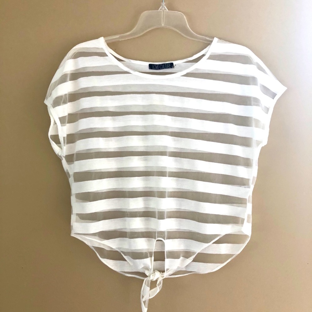 Small Coverup Front tie Top